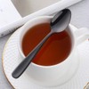 BISDARUN Teaspoons Espresso Spoons Black 18/10 Stainless Steel Set of