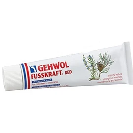 Gehwol Fusskraft Red Rich Emollient foot cream for dry rough skin kit/75ml/Has warming effect/Ideal for cold feet/with preserving pack/Dermatologically tested/Made in Germany