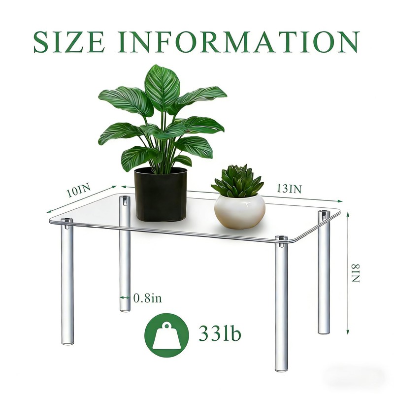 Vividsphere Acrylic Rectangular Display Riser – Extral Large 6mm Thick