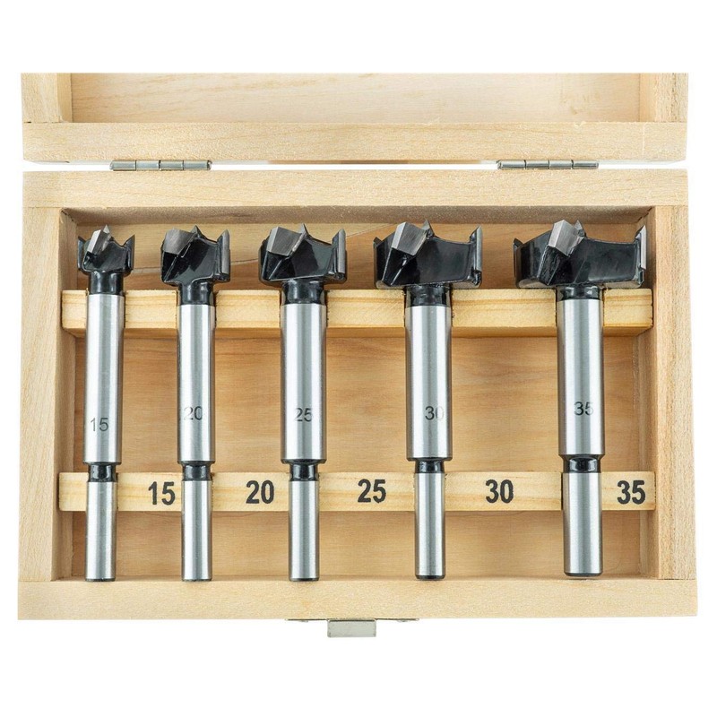 ENT 5-Piece HW Forstner Bit Set - Diameter 15 /
