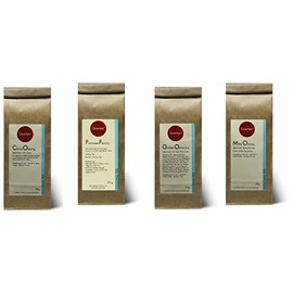 Sample Set Oolong Tea Quertee® No. 9-4 x 25g Oolong Tea - China Oolong, Milky Oolong, Fancy Formosa", Huang Jin GuiGolden Osmanthus - Gift Set