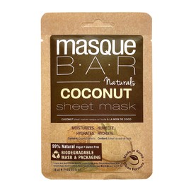 masque BAR Korean Coconut Sheet Mask, Biodegradable Mask & Packaging, Moisturizing & Hydrating Sheet Mask