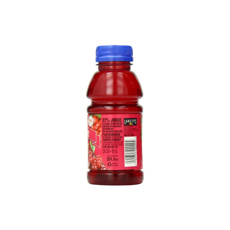 Langers Juice Cocktail, Cranberry, 10 Fl Oz (Pack of 12)