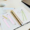 4Pack Folding Ruler Transparent 30cm 300mm Folding Ruler Clear (Multicolor-4Pcs)