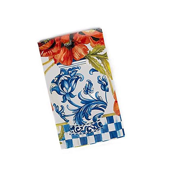 MacKenzie-Childs Ming Poppies Paper Napkins - Guest