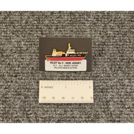 Pilot Boat # 2 NEW JERSEY, Enamel Lapel Pin - Sandy Hook Pilots