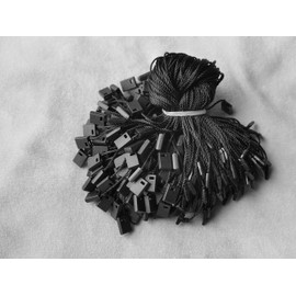 Black Tag String 950 PCS 7" Hang Tag Fasteners for Clothing Price Tag with Snap Locks Easy To Attach Hang Tag by Cshopcc
