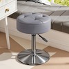 Youtanic Vanity Stool with Adjustable Height, 360°Swivel Ottoman Chair for