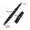 COHOMELARS Tactical EDC Pen: Tungsten Steel Glass Breaker, Smooth Writer,