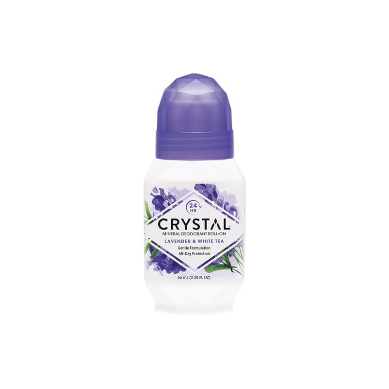 Crystal - Desodorante Corporal Roll-on Aroma Lavanda Y Té Blanco
