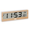 ADE Digital Radio-Controlled Clock Living Room with Temperature Display, Very