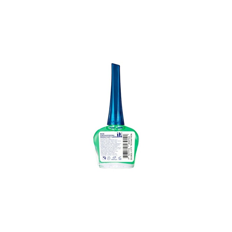 Masglo Base Fortalecedora Ajo y Limón – Esmalte Tradicional para