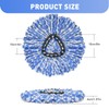 GRAREND 4 Pack Spin Mop Replacement Heads, Microfiber Mop Refills