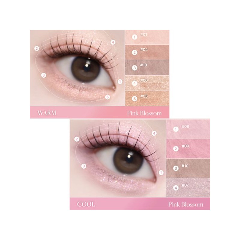 DASIQUE Blooming Single Shadow 1.8g, Color:02 Sakura Cream