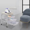 Movable Spa Portable Cart, Beauty Salon Nail Cart with Three