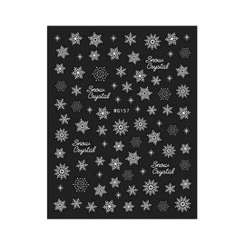 Generic Snow Christmas Nail Sticker Snowman Reindeer Santa Sleigh Winter Wg157 Nail Wraps Art Stickers Manicure Supplies for Women for Home Nails Full Long Lasting Easy Apply and Remove