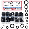 350pcs Spring Wave Washer Gasket Assortment Kit, M3 M4 M5