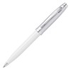 Sheaffer 100 White Lacquer Ballpoint Pen with Chrome Trim