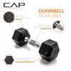 CAP Barbell 8 LB Pair Coated Hex Dumbbell Weight