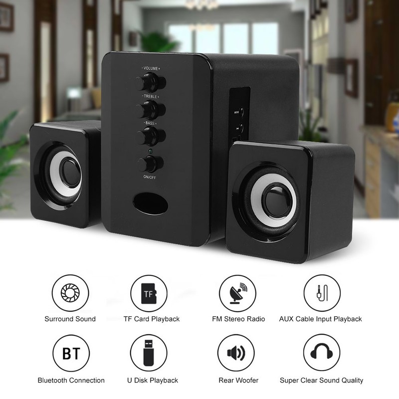 SADA D-226 Desktop Computer Bluetooth Speaker Column Laptop PC Computer