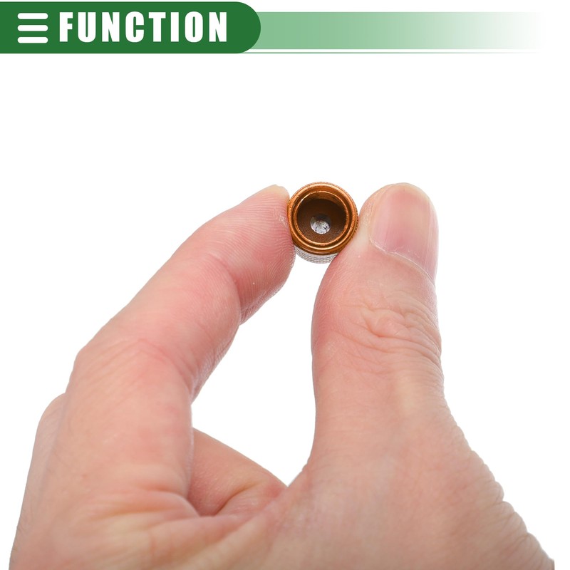 X AUTOHAUX Universal Tire Valve Stem Caps, 17mm, Aluminum Alloy,