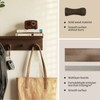 XAOHOME Entryway Coat Rack Hooks with Shelf, Sturdy Wooden Floating