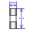 Divine Lighting 2.5A (2.5 Amp) GMA Glass Fuses, 3.6x10mm (0.14