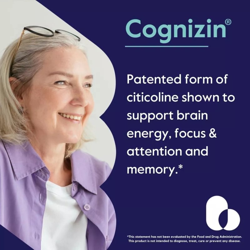 Bestvite Cognizin Citicoline 500mg (60 Vegetarian Capsules)-Clin