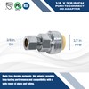 5 Pcs XFITTING Push Fit 1/2" x 3/8" OD Compression