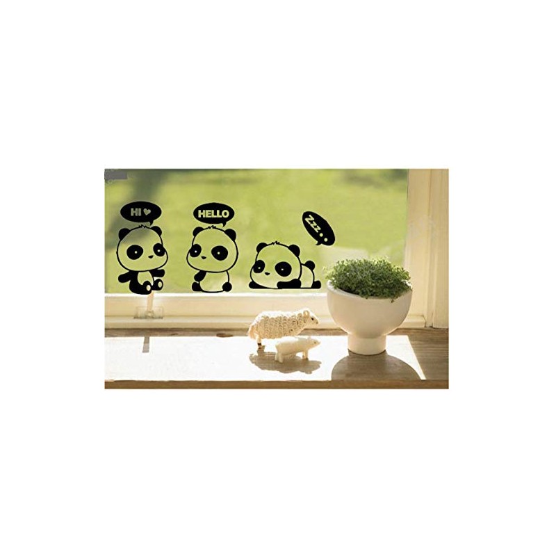 Wall Sticker, Power Switch Sticker, Cute, Panda, Wallpaper, Decoration, Interior,