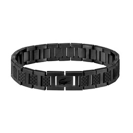 Lacoste Men's METROPOLE Collection Link Bracelet Embellished with petit piqué pattern - 2040119