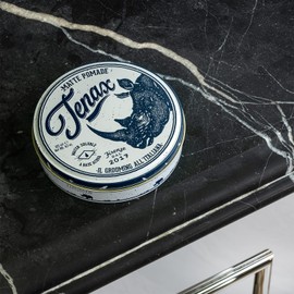 Tenax Ultra Strong Shine Pomade, 125 ml, wasserbasierte Pomade für Männer verleiht superfesten Halt & starken Glanz, leicht auszuwaschendes Haarwachs mit markantem Duft