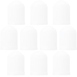 TCPENG® 10PCS Tyre Valve Caps, Universal Stem Dust Covers for SUV,Cars,Bike,Trucks,Heavy-Duty,Screw-On,Easy to Operation (10 Pack Transparent without Seal Ring)