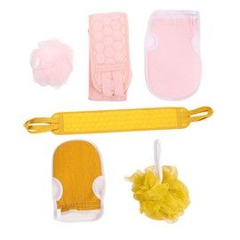 FOMIYES 2sets Exfoliating Bath Towels Strong Mud Removing Back Scrubber Kit for Skin Cleansing Spa-quality Bath Supplies for Shower and Camping Use