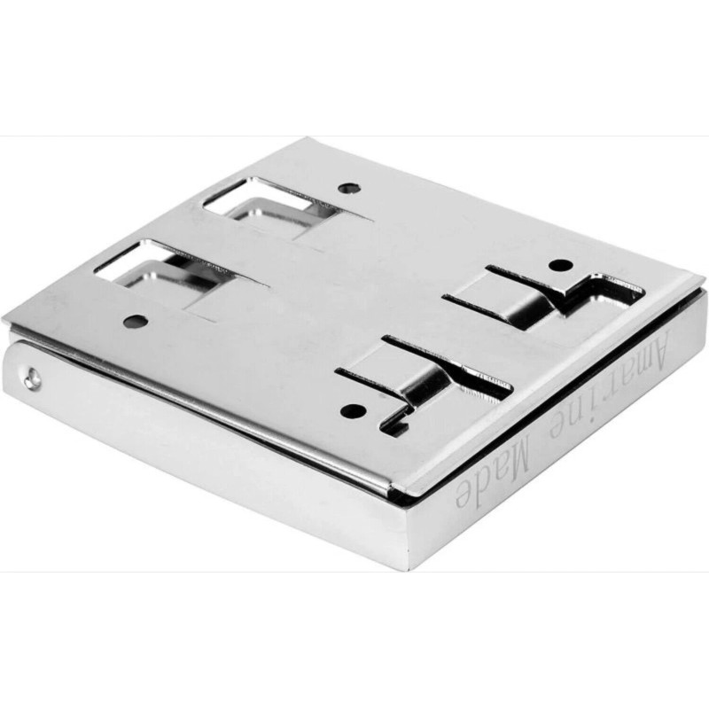 Amarine Made 2X Stainless Steel Adjustable Folding Cup Drink Holder