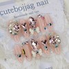 Lovely V-Cut Handmade Nail Tips - Water Drop / 러블리