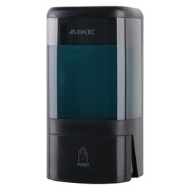 AIKE Commercial Liquid Soap Dispenser 1200ML Large Capacity, Wall-Mounted Manual Pump with Lock and Clear Window,Ideal for Offices, Industrial Spaces, and Bathrooms
