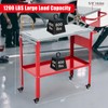 36"x18" Movable Welding Table - Heavy Duty 1200Lbs Steel Portable