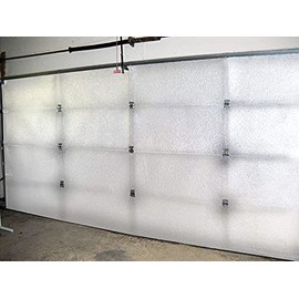 NASA TECH White Reflective Foam Core 1 Car Garage Door Insulation Kit 9FT (Wide) x 8FT (HIGH) (5 Rows 10 Panel) R8 Made in USA New and Improved Heavy Duty Double Sided Tape (Also FITS 9X7)