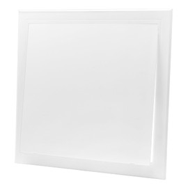 QWORK Access Panel for Drywall 12x12 inch, Plastic Wall Hole Cover, Paintable White Plumbing Access Door, 13.2x13.2 inches Outer Frame