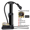SagaSave Bike Floor Pump with Pressure Gauge and Non-Slip Pedals,