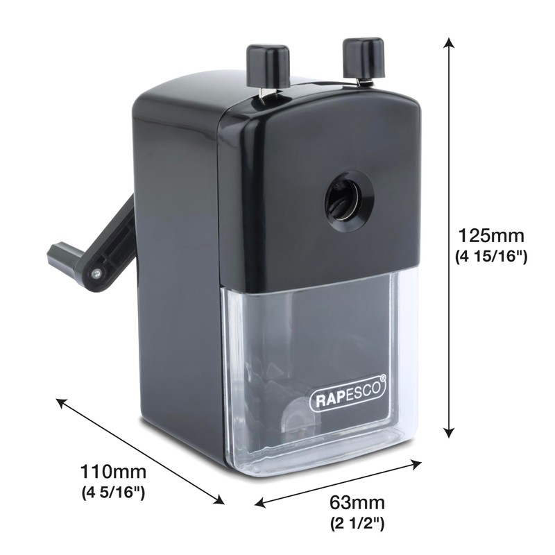 Rapesco R94000B2 94 Desktop Pencil Sharpener for All 8-11 mm