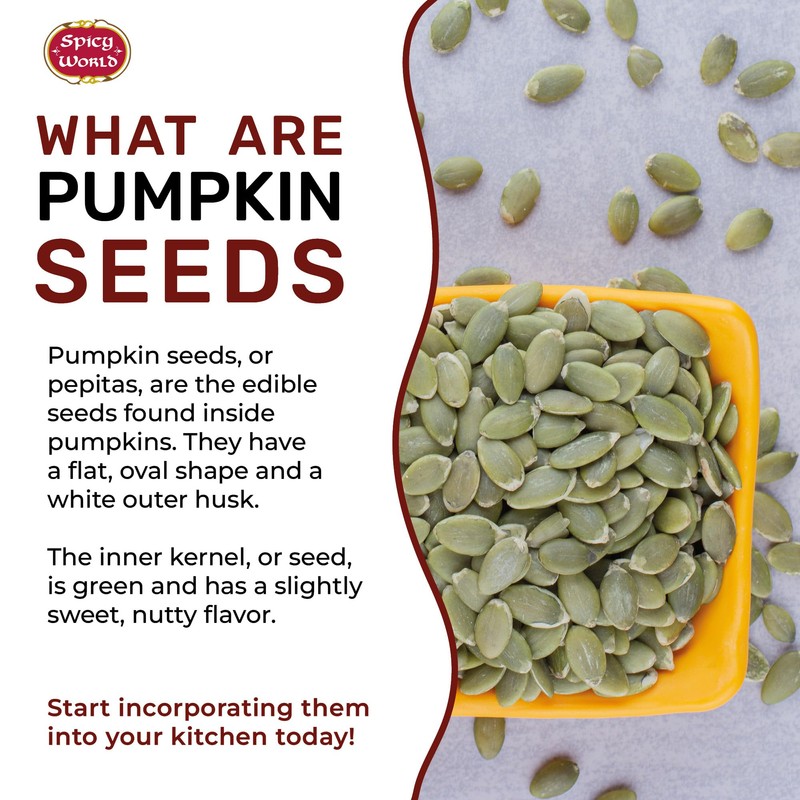 Raw Pumpkin Seeds 2 LB Bag - Shelled, AAA Grade,