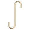 National Hardware N275-515 Modern S Hook Small, 4-3/4", Brushed Gold