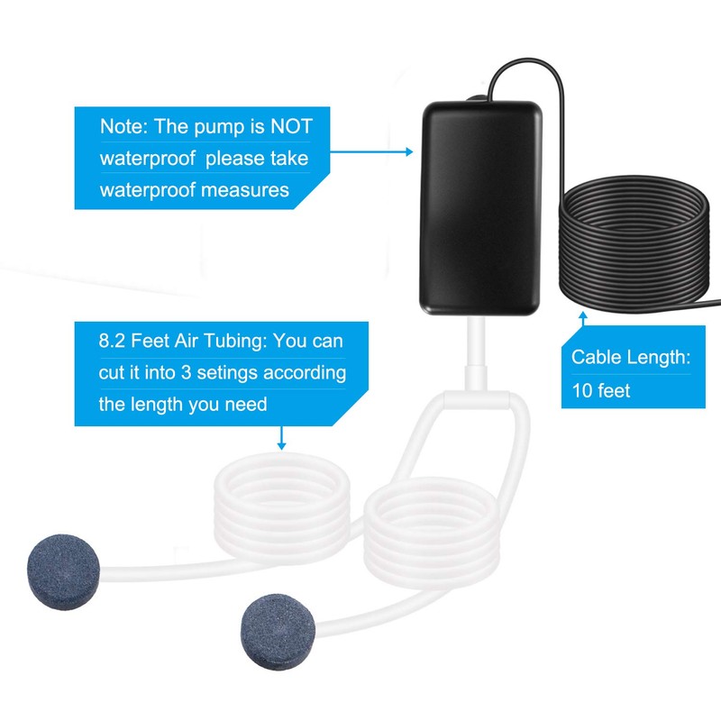Lewisia 5W Solar Air Pump Kit with Air Hoses and