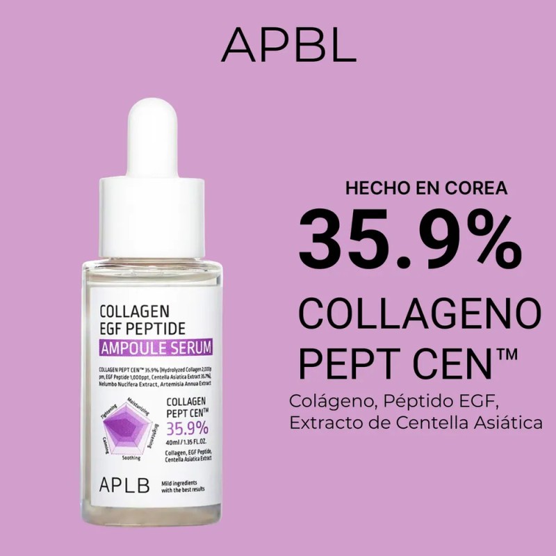 Sérum Aplb Collagen EGF Peptide Hidratante Nutritivo Facial 35.9%