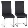 Yaheetech Dining Chairs Modern PU Leather High Back Dining Room