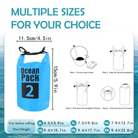 POPOYU Dry Bag, sky blue, WaterproofBag