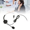 Telephone Headset Single Ear Professional Noise Canceling Adjustable Wired Phone