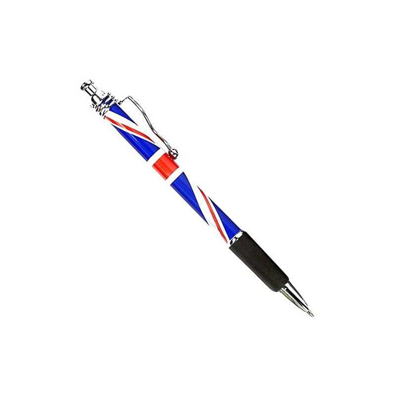 Union Jack Ballpoint Pens (3) - London Souvenir Wavy Clip